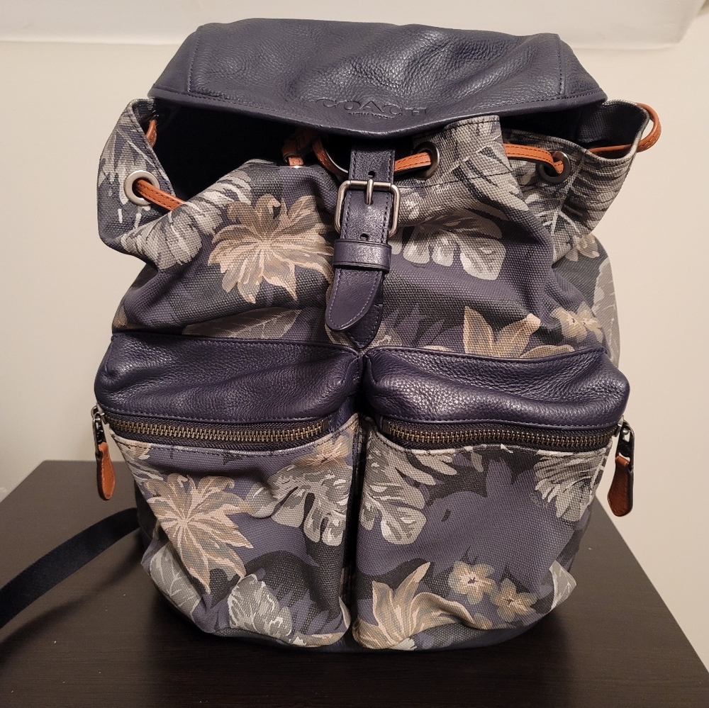 COACH Men's Leather Backpack